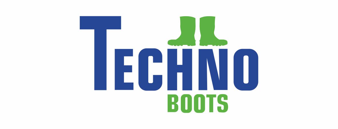 Techno Boots Logo Vector
